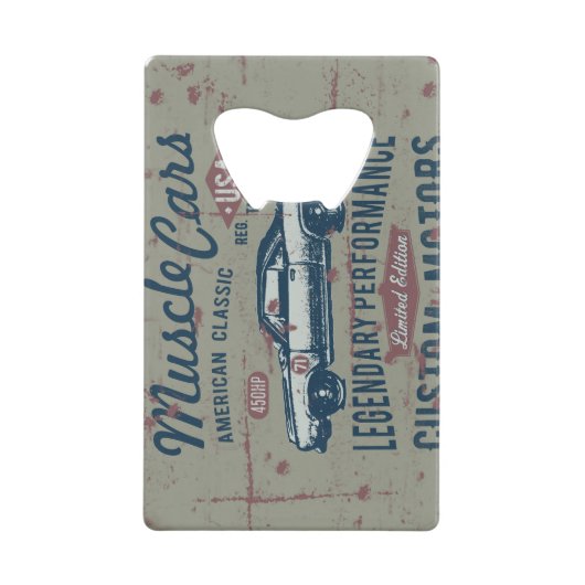 レトロス改造テンレス鋼ボトルオープナー クレジットカード栓抜き (正面)