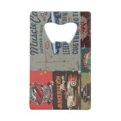 レトロス改造テンレス鋼ボトルオープナー クレジットカード栓抜き (正面)