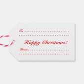 レトロセクシーピンナップガールアートクリスマスギフトタグホ！ ギフトタグ (裏面横)