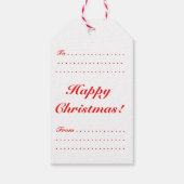 レトロセクシーピンナップガールアートクリスマスギフトタグ ギフトタグ (裏面)