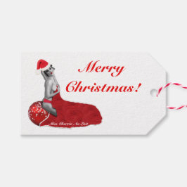レトロセクシーピンナップガールアートクリスマスギフトタグM! ギフトタグ