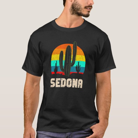 レトロセドナアリゾナヴィンテージサンセットサボラブアズ Tシャツ (正面)