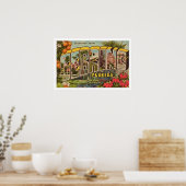 レトロセブリングフロリダポストカードプリント ポスター (キッチン)