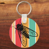 レトロセミの生存者 キーホルダー (裏面)