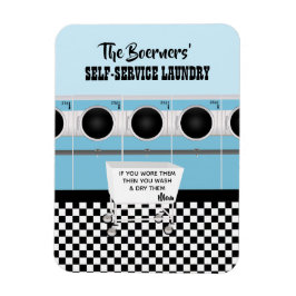レトロセルフサービスのランドリー彼らは仕事をする マグネット
