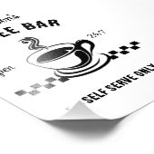 レトロセルフサーブコーヒーバー フォトプリント (角)