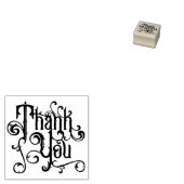 レトロセンチュリーオーナメントクラシックサンキュー ラバースタンプ (押印)