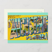 レトロセントオーガスティンフロリダポストカード ポストカード (正面/裏面)