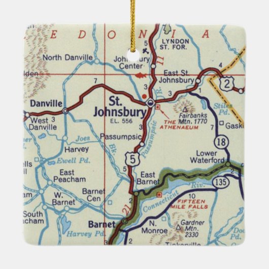 レトロセントジョンズベリーバーモント セラミックオーナメント (裏面)