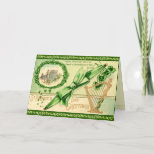 レトロセントパトリックの日のグリーティングカード カード