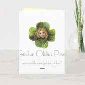 レトロセントパトリックの日のグリーティングカード カード (裏面)