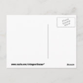 レトロセントパトリックの日アイルランドの女性とシャムロック ポストカード (裏面)