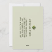 レトロセントパトリックの日シャムロックアイリッシュケルト写真 シーズンカード (裏面)