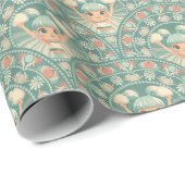 レトロセージ&サンドチアリーダーマンダラデコホタテ ラッピングペーパー (ロールコーナー)