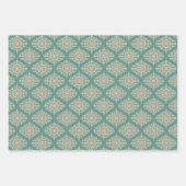 レトロセージ&サンド華美マンダラオジーダマスク ラッピングペーパーシート (正面3)