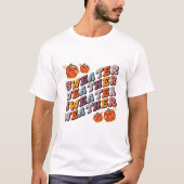 レトロセーター気分 - 秋のTシャツ Tシャツ (正面)
