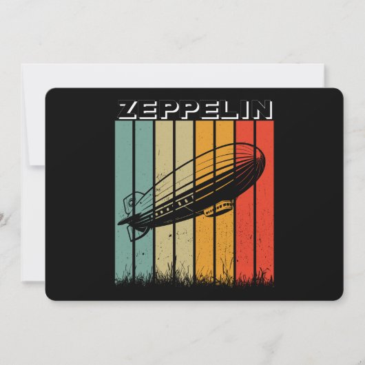 レトロゼペリン飛行船 ゼペリンヘリウム 招待状 (正面)