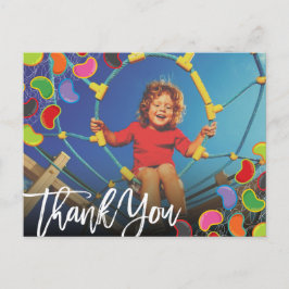 レトロゼリポップ・アートのビーンズ誕生日ありがとう ポストカード