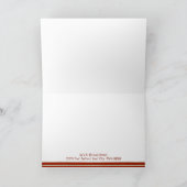 レトロソックサルwストッキングキャップ男の赤ちゃんギフト サンキューカード (内部)