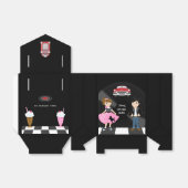 レトロソックホップバースデーパーティー フェイバーボックス (折り畳みなし)