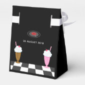 レトロソックホップバースデーパーティー フェイバーボックス (裏面サイド)