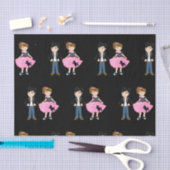 レトロソックホップバースデーパーティー 薄葉紙 (クラフト)