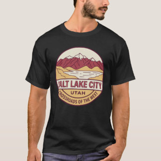 レトロソルトレイクシティユタ州ヴィンテージマウンテンレイク Tシャツ