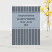 レトロソン卒業祝い カード (黄色い花)