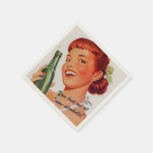 レトロソーダアドジョーク スタンダードカクテルナプキン (角)