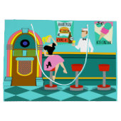 レトロソーダファウンテン抱き枕 ラージペーパーバッグ (裏面)