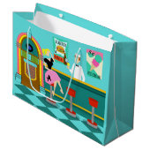 レトロソーダファウンテン抱き枕 ラージペーパーバッグ (正面アングル)