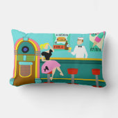 レトロソーダ泉腰枕 ランバークッション (正面)