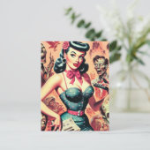 レトロゾンビズピンアップ ポストカード (スタンド正面)