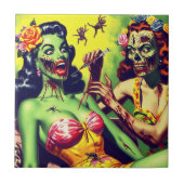 レトロゾンビピンアップ タイル (正面)