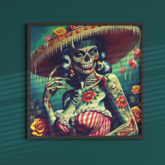 レトロゾンビピンアップ ポスター