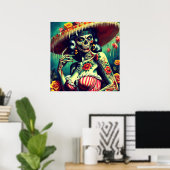 レトロゾンビピンアップ ポスター (ホームオフィス)