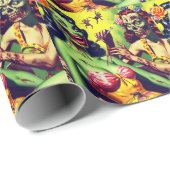 レトロゾンビピンアップ ラッピングペーパー (ロールコーナー)