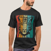 レトロタイガー顔 Tシャツ (正面)