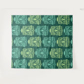 レトロタイキ模様 タペストリー (正面(横))