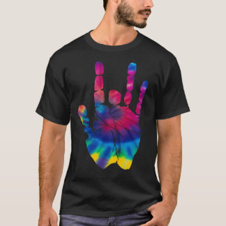 レトロタイダイジェリーガルシアハンド Tシャツ