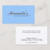 レトロタイプトリートメントオンBLUE名刺 名刺 (正面/裏面)