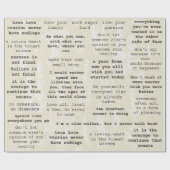 レトロタイプライタやる気を起こさせる引用文（仕訳帳） ラッピングペーパー (フラット)