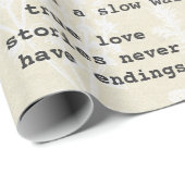 レトロタイプライタやる気を起こさせる引用文（仕訳帳） ラッピングペーパー (ロールコーナー)