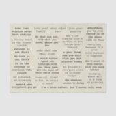 レトロタイプライタやる気を起こさせる引用文(仕訳帳) 薄葉紙 (正面)