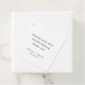 レトロタイプライターホワイトカスタムウェディングありがとう フェイバータグ (インサイチュ)