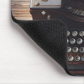 レトロタイプライター付紙 マウスパッド (コーナー)