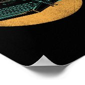 レトロタイプライター書のシャツヴィンテージライター ポスター (角)