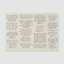 レトロタイプライター聖書の詩編の論文誌 薄葉紙