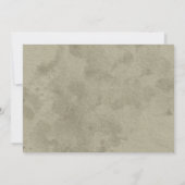 レトロタイプライター鍵ブライダルシャワー招待状 招待状 (裏面)