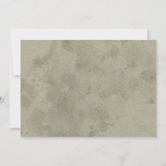 レトロタイプライター鍵ブライダルシャワー招待状 招待状 (裏面)